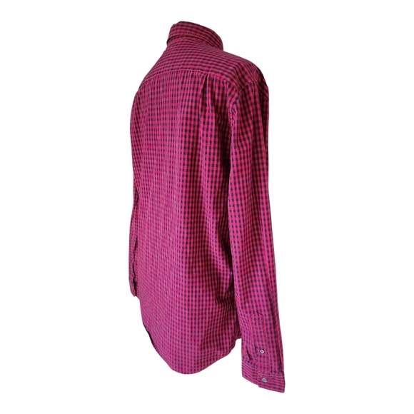 Lacoste Men’s Checkered Button-Down Shirt FR 40 / US M 100% Cotton Regular Fit - Picture 3 of 11